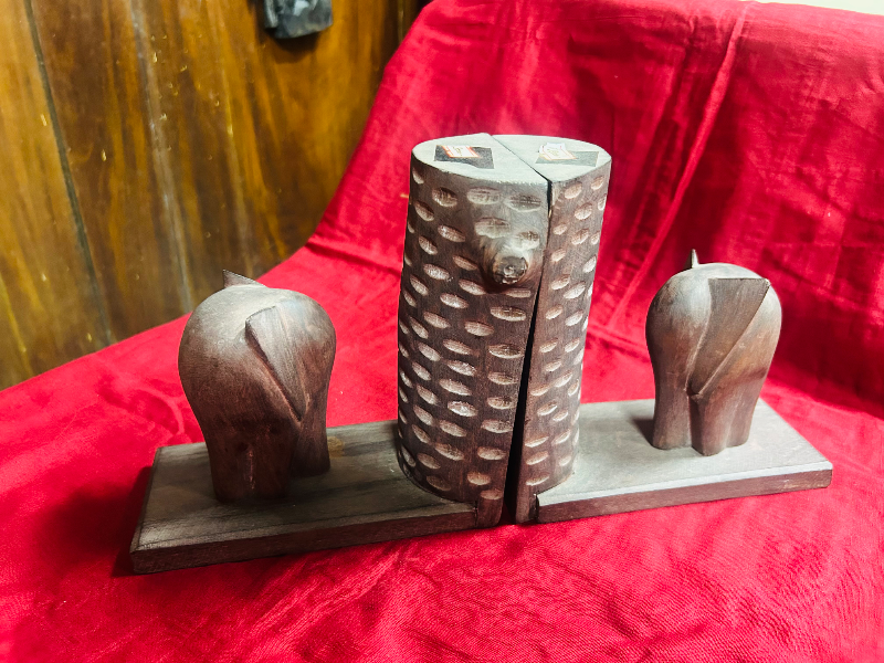 Wooden book End