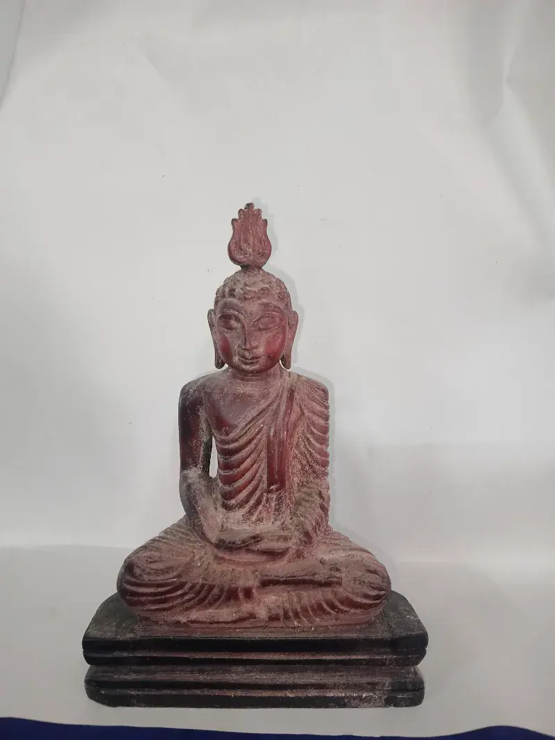 Wooden Buddha Statue - medium